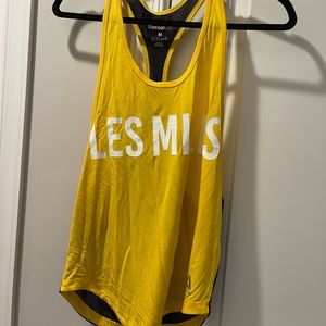 Reebok Women’s Les Mills M Tank Yellow and Black